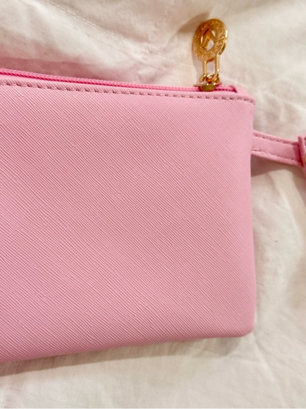 PINK VALENTINO ORLANDI HANDBAG WITH GOLD ACCENTS (NEW) - Picture 7 of 14